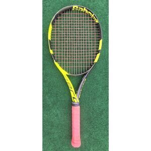Babolat Pure Aero 100 GT Technology 100 Sq In Head 4 3/8" Pink My Grip KM210696